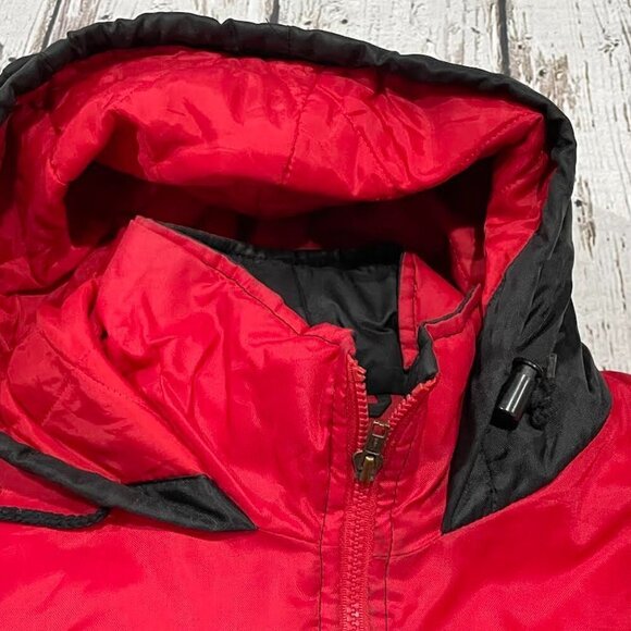 Vintage University of Nebraska Cornhuskers College 1990s Puffy Hooded Jacket - Picture 6 of 9